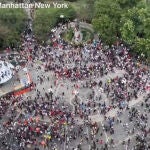 Caos en Union Square Park de Nueva York tras un sorteo de una PlayStation