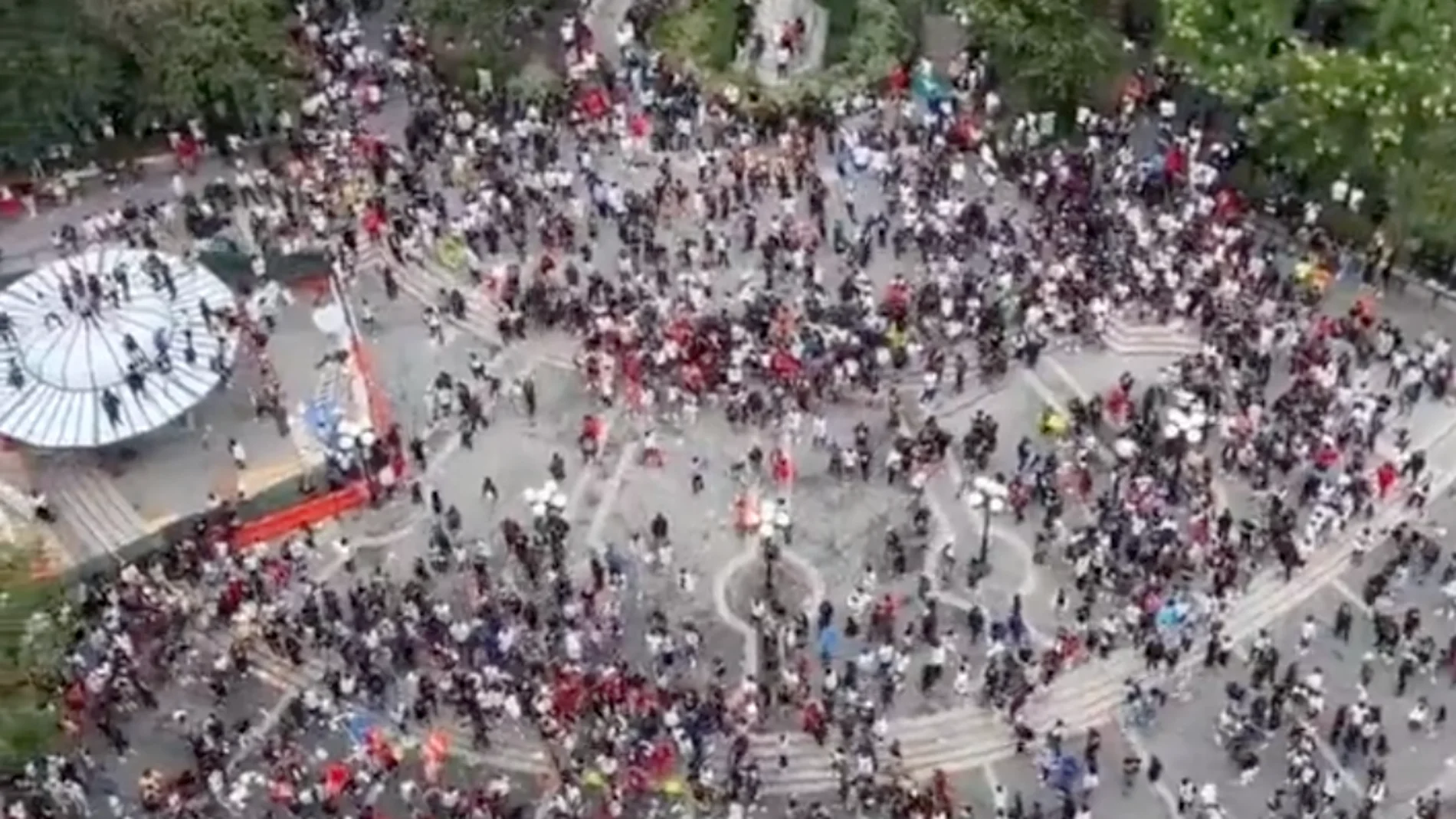 Caos en Union Square Park de Nueva York tras un sorteo de una PlayStation
