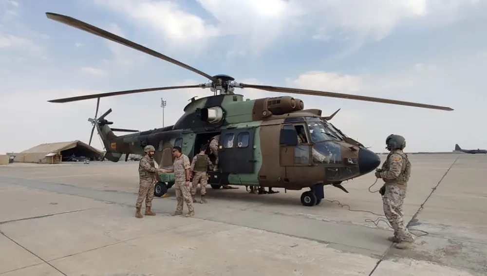 España cuenta en Irak con una unidad de helicópteros, la "Task Force Toro"