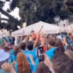 Polémica en la JMJ: Un grupo reducido canta 'Cara al Sol' y se viraliza el video en redes sociales