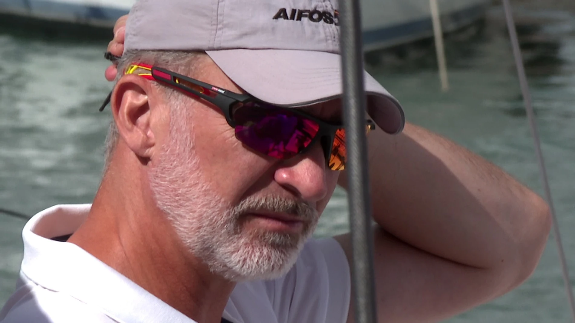 El Rey Felipe VI lidera el 'Aifos' en la última jornada de la Copa del Rey Mapfre de vela en Palma de Mallorca