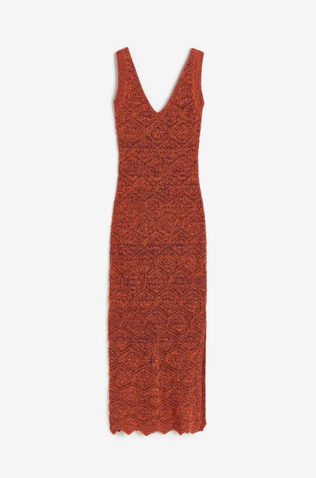 Vestido punto pointelle