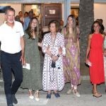 La Familia Real sale a cenar a un restaurante del Portitxol, en Palma