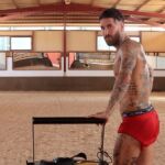 Sergio Ramos entrenando en su finca "La Alegría"