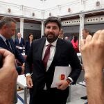 El presidente de Murcia en funciones, Fernando López Miras
