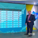 Carlos Almansa presenta el tiempo en Canal Sur
