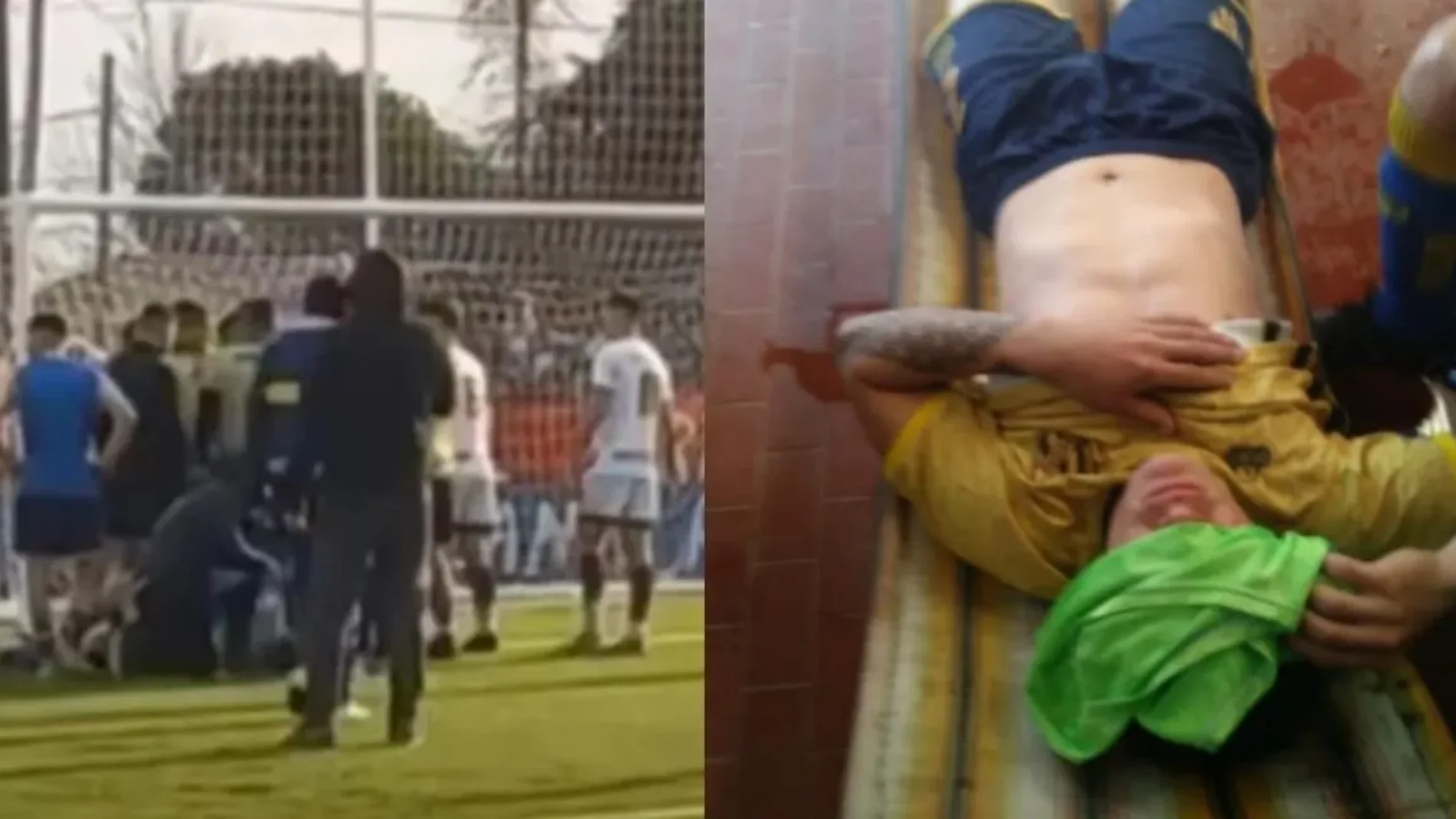 Brutal agresión a un futbolista amateur