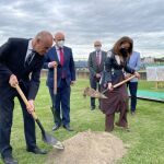 Acto de colocación de la primera piedra de las obras de la ampliación de la EDAR de El Copero