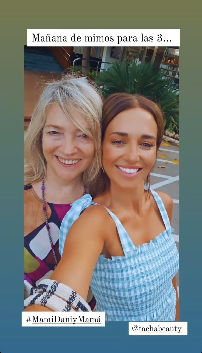 Paula Echevarría con su madre.