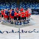 Último entrenamiento de España antes del amistoso ante Eslovenia