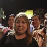 Alexandra Villavicencio, sister of presidential candidate Fernando Villavicencio, arrives to the hospital that he was taken after he was shot to death while at a campaign rally in Quito, Ecuador, Wednesday, Aug. 9, 2023. 