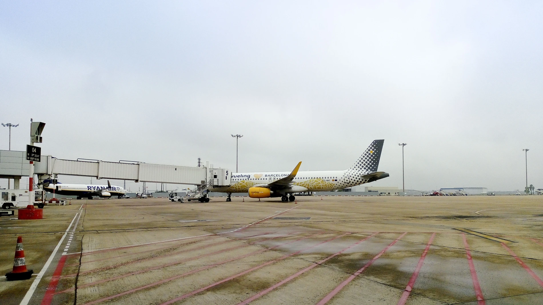 Pista del aeropuerto de San Pablo, en Sevilla