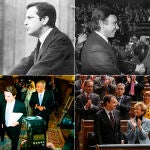 Investiduras de Adolfo Suárez, Felipe González, José María Aznar y José Luis Rodríguez Zapatero.