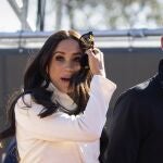 Prince Harry and Meghan Markle, Duke and Duchess of Sussex visit the track and field event at the Invictus Games in The Hague, Netherlands.