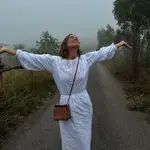 María Pombo con look para veranear en el norte.