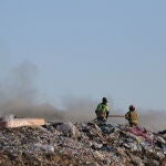Incendio controlado en el vertedero de Zamora