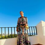 Nuria Roca con vestido de Desigual