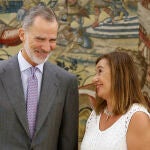 Armengol se reúne con el rey para informarle de la constitución de las Cortes