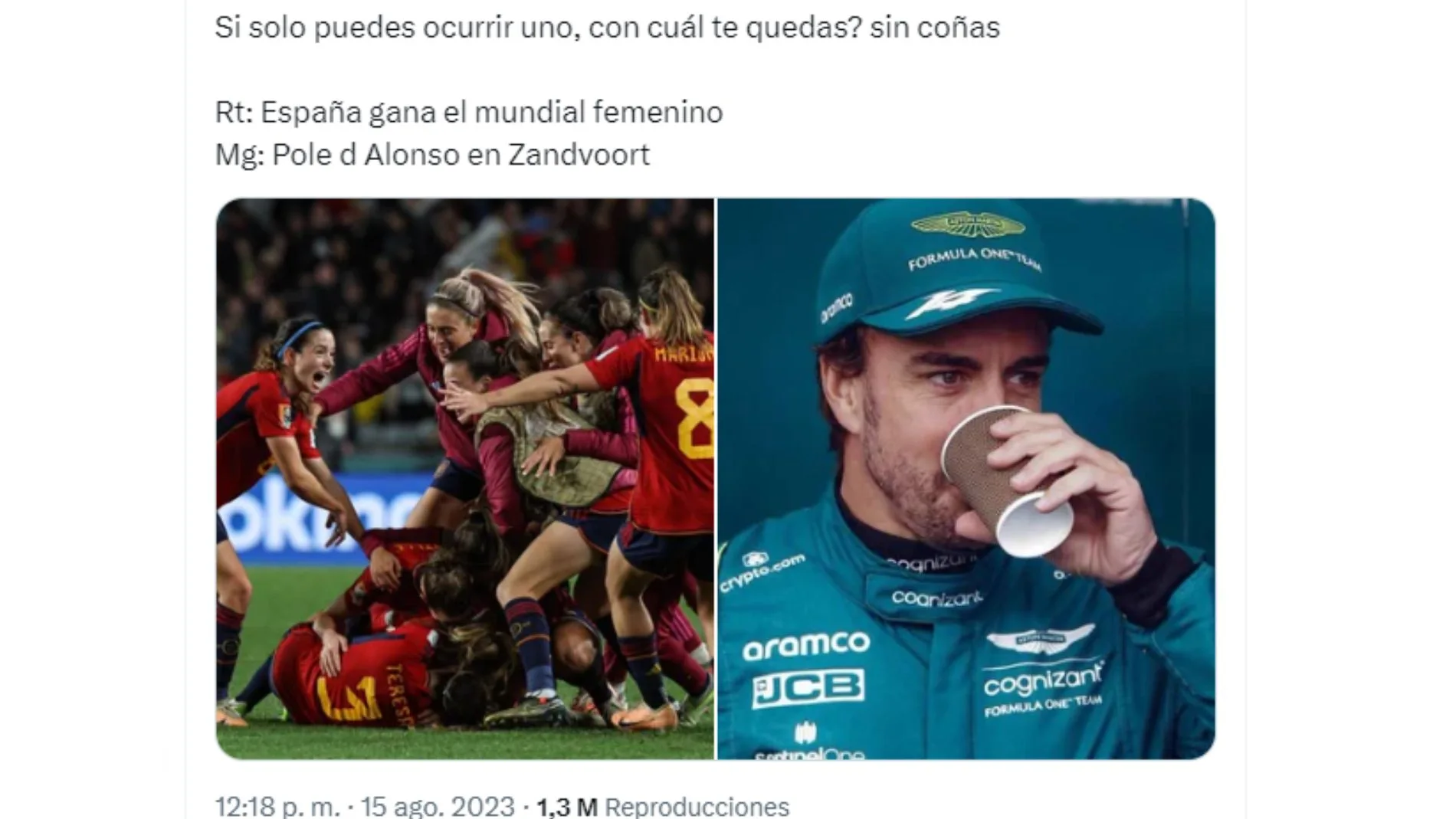 Este es el tipo de encuestas que circula estos días por Twitter