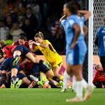La celebración en el estadio Australia de Sídney acababa de comenzar