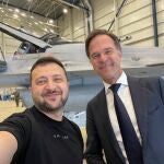 Volodimir Zelenski y Mark Rutte