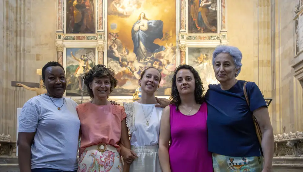 Mery Muschami (Salamanca); María Pérez (Navarra); Elisa Heredia (Sevilla); Almudena López (Alcalá de Henares) y Margarita Martín (Salamanca)