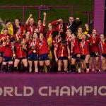 España celebra el título de campeonas del mundo