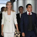 Lavinia Valbonesi acompaña a su marido, el candidato presidencial Daniel Noboa