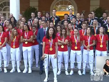 Pedro Sánchez con la Selección Femenina Pedro Sánchez con la Selección Femenina