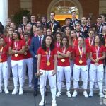 Pedro Sánchez con la Selección Femenina