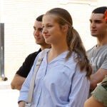 La princesa Leonor con sus amigos cadetes