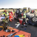 Accidente en la A-62 entre Fuente de San Esteban y San Muñoz