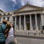 Fachada del edificio del Congreso de los Diputados 