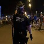 Mossos en la Barceloneta 