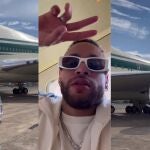 Neymar llegó a Arabia Saudí en un avión privado que le prestó un príncipe