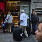 Turistas en un hotel de Madrid