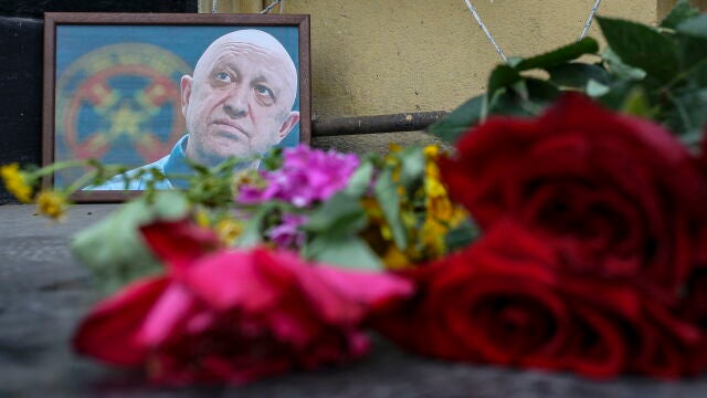 Informal memorial in memory of Wagner group chief Prigozhin in Rostov-on Don