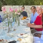 Alberto de Mónaco con Nicole Coste y su familia