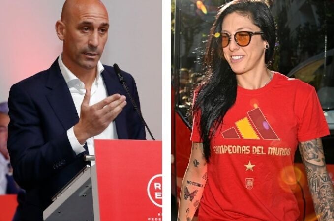 Luis Rubiales y Jennifer Hermoso 