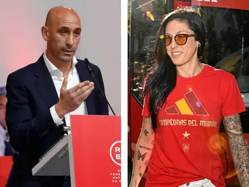 Luis Rubiales y Jennifer Hermoso Luis Rubiales y Jennifer Hermoso