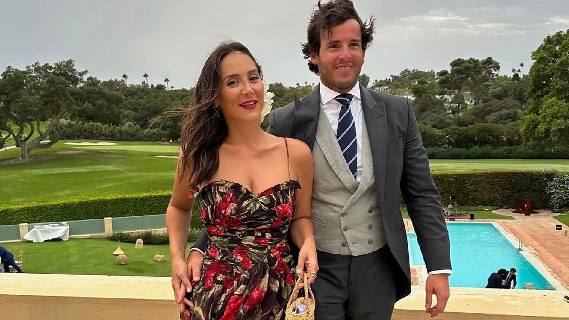Tamara Falcó e Íñigo Onieva en la boda de Luisa Bergel.