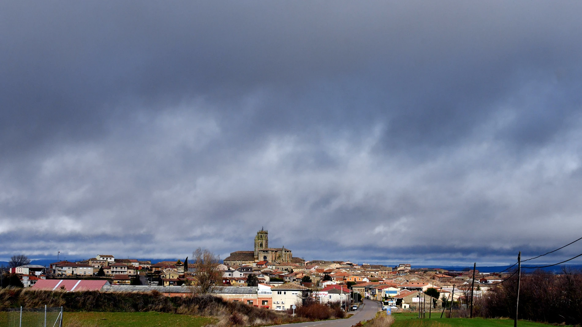 Vista de la localidad burgalesa de Sasamón