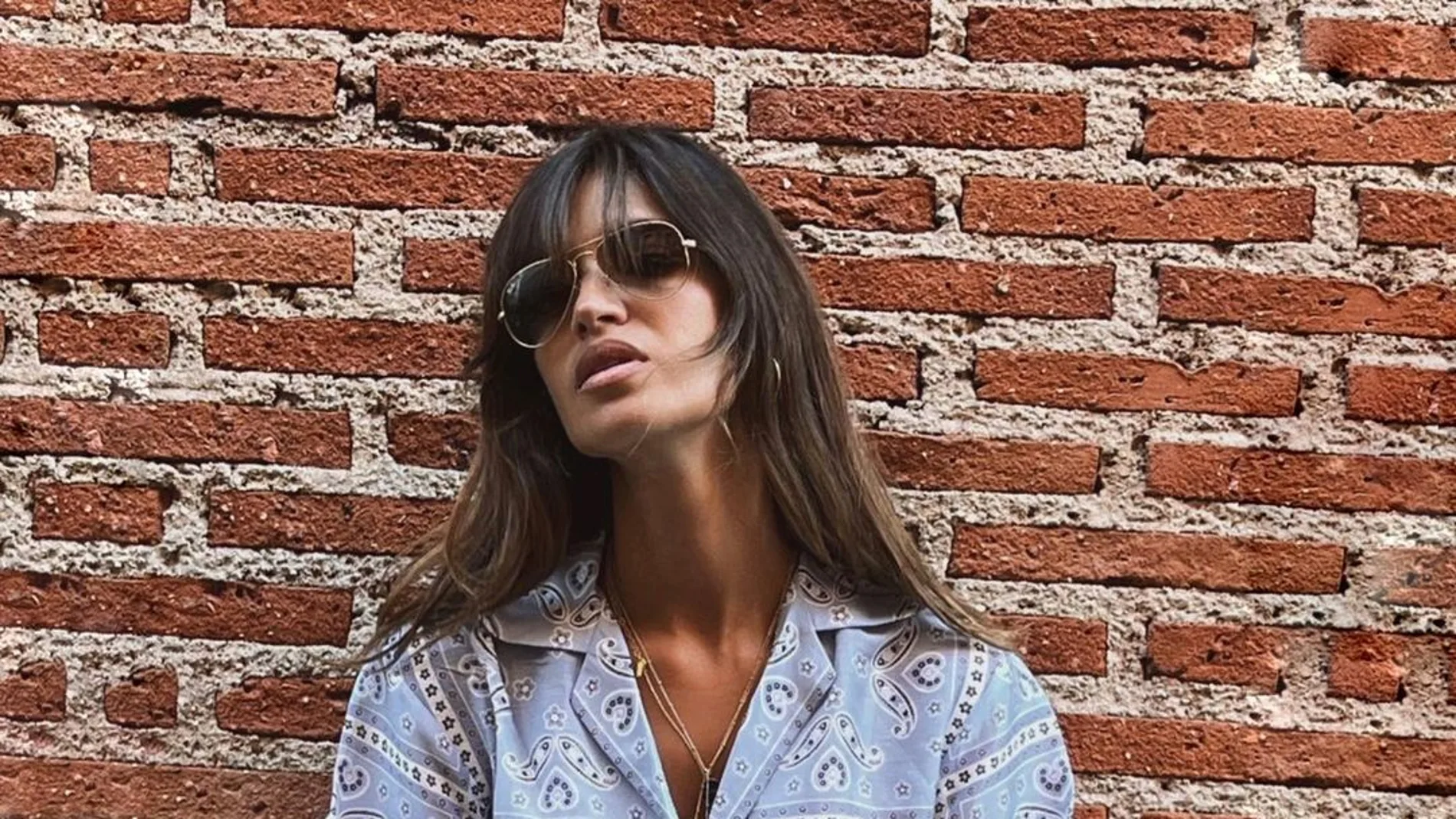 Sara Carbonero por las calles de Madrid.