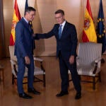 Reunión en el congreso entre Sánchez y Feijoo @Gonzalo Pérez Mata 