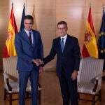Reunión en el congreso entre Sánchez y Feijoo @Gonzalo Pérez Mata 