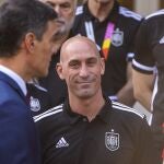 Rubiales, en la recepción con Pedro Sánchez
