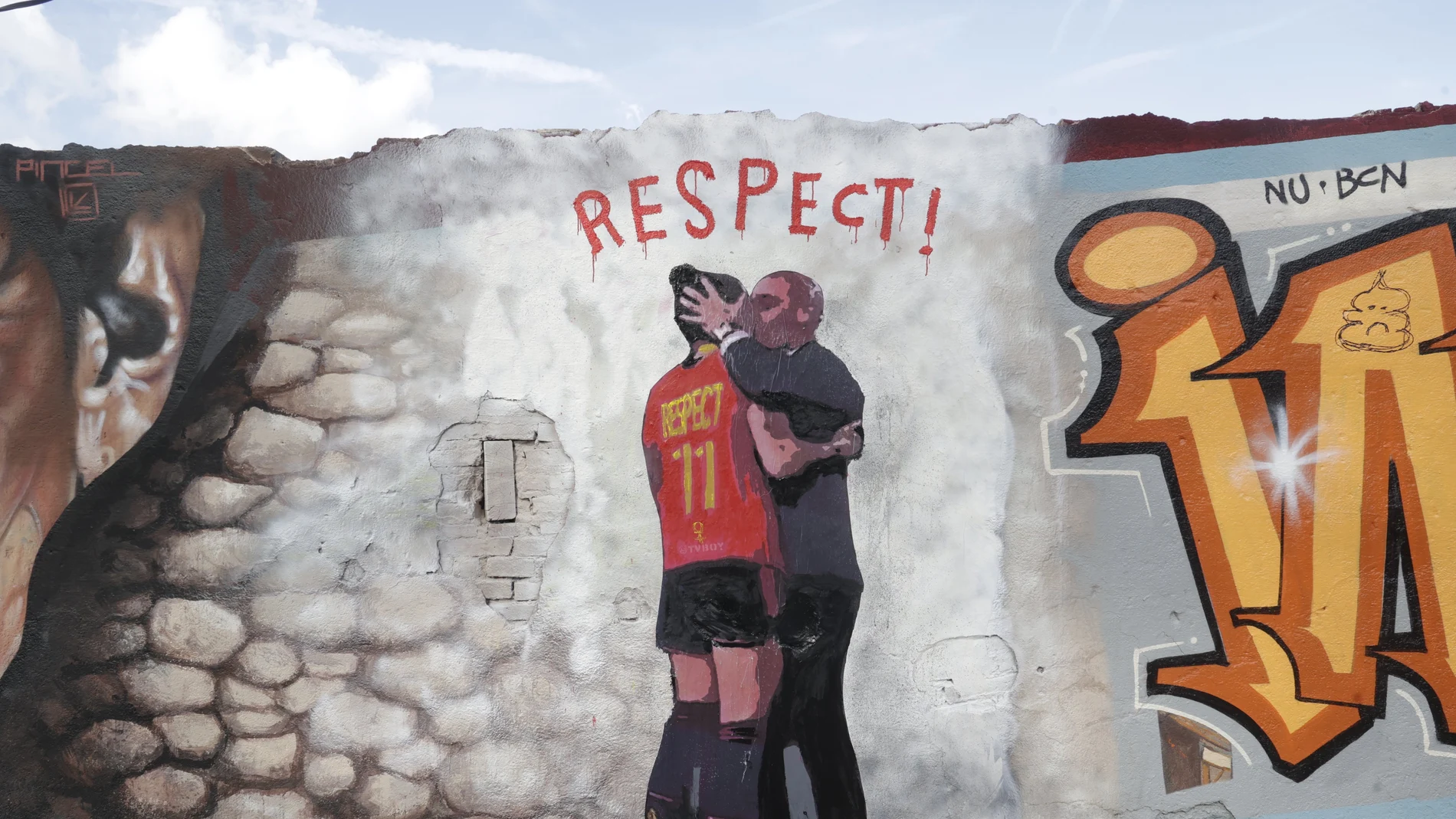 Mural del artista urbano TVBoy