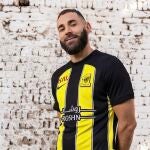 Karim Benzema, con la camiseta del Al-Ittihad