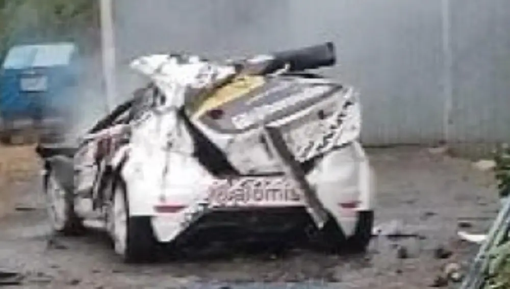Así quedó el coche