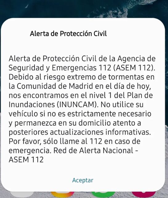Alerta Protección Civil